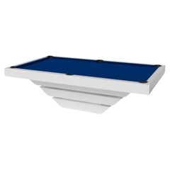 Elevate Customs Louve Pool Table / Solid Pantone White in 8.5' - Made in USA