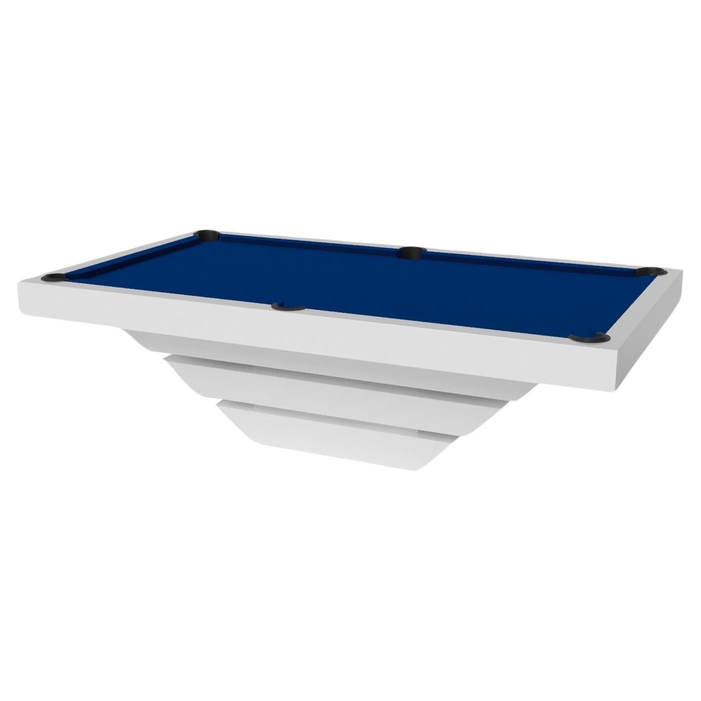 Elevate Customs Louve Pool Table / Solid Pantone White in 9' - Made in USA