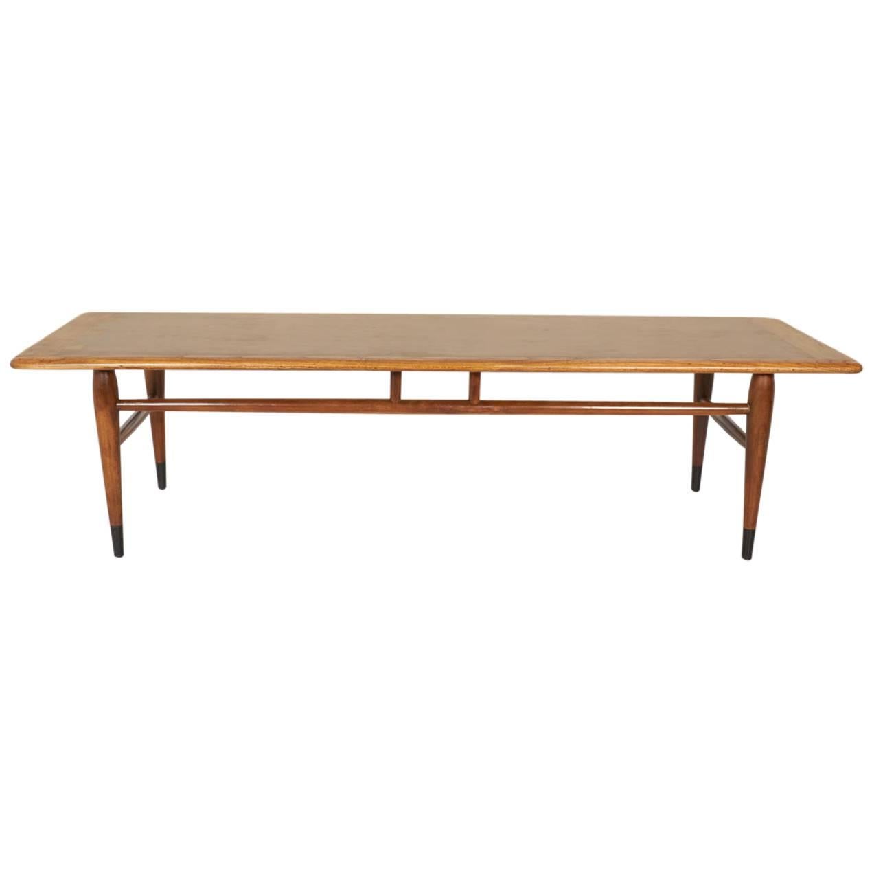 Modernist Walnut Coffee Table by Lane For Sale