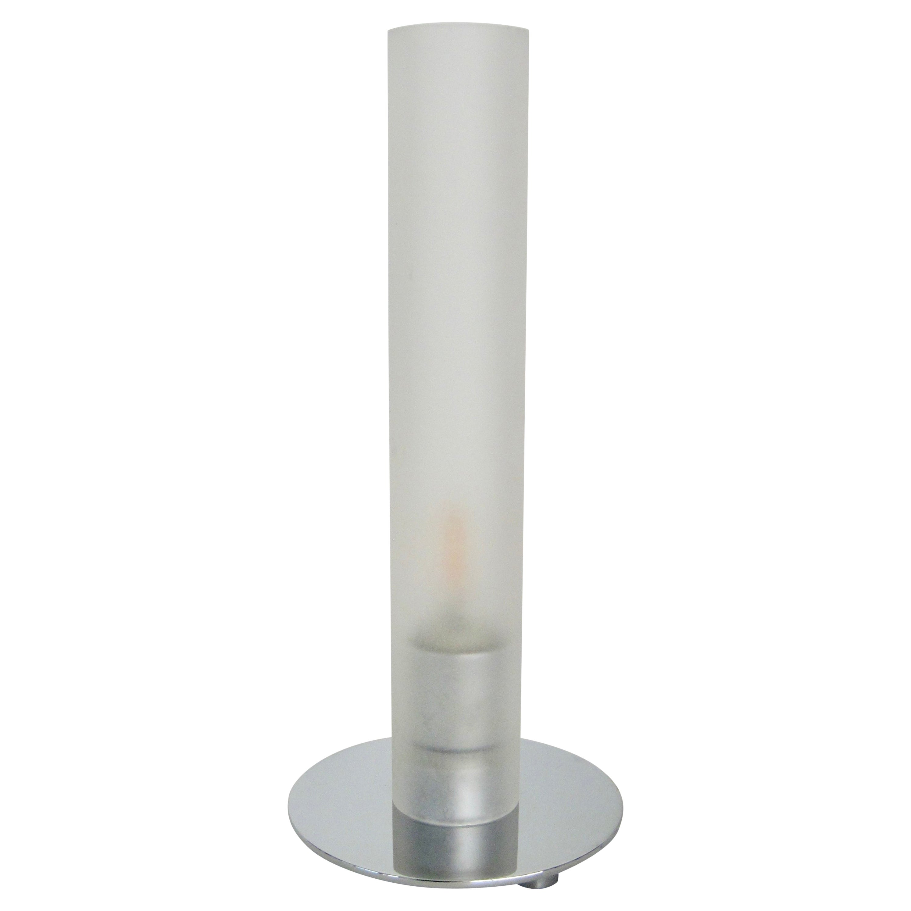 Ligne Roset Tube Table Lamp with Glass Shade For Sale