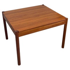 Retro Danish Flip Top Coffee Table With Circle Accents.