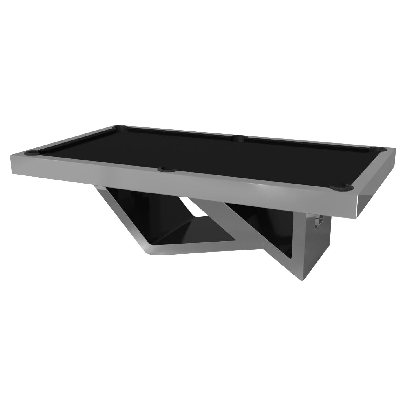 Elevate Customs Rumba Pool Table / Stainless Steel Metal in 8.5' - Made in USA