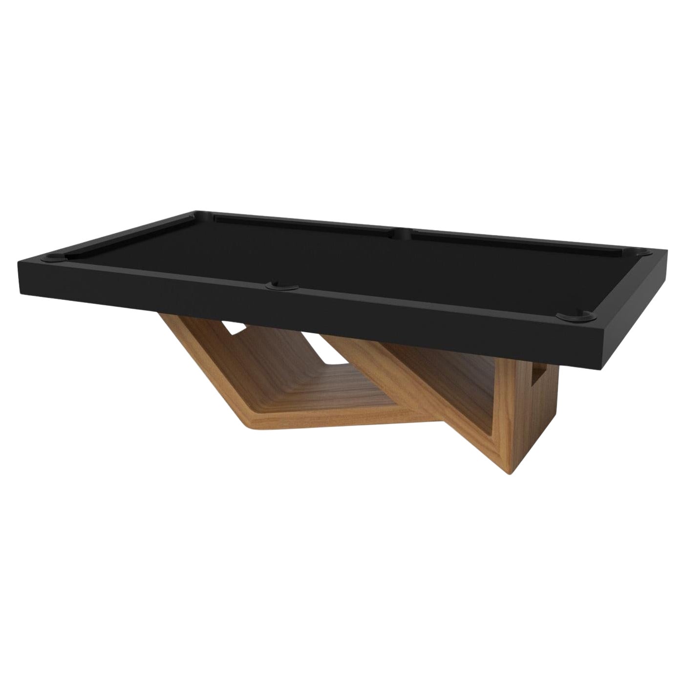 Elevate Customs Rumba Pool Table / Solid Teak Wood in 8.5' - Made in USA en vente