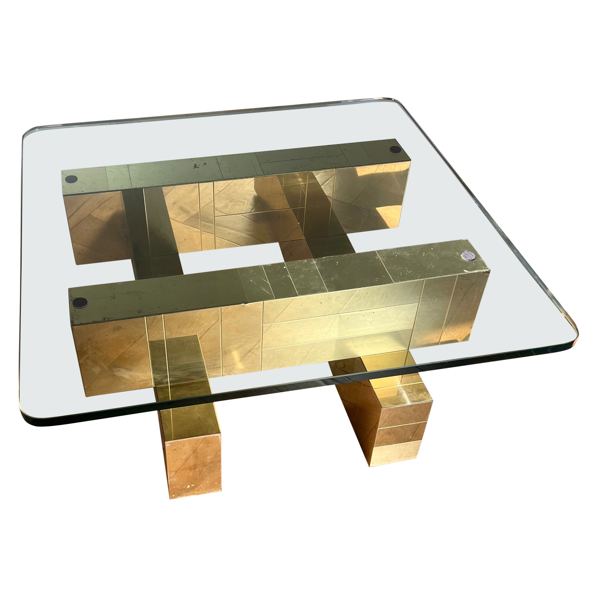 Cityscape coffee table by Paul Evans for Directional, circa 1970 For Sale