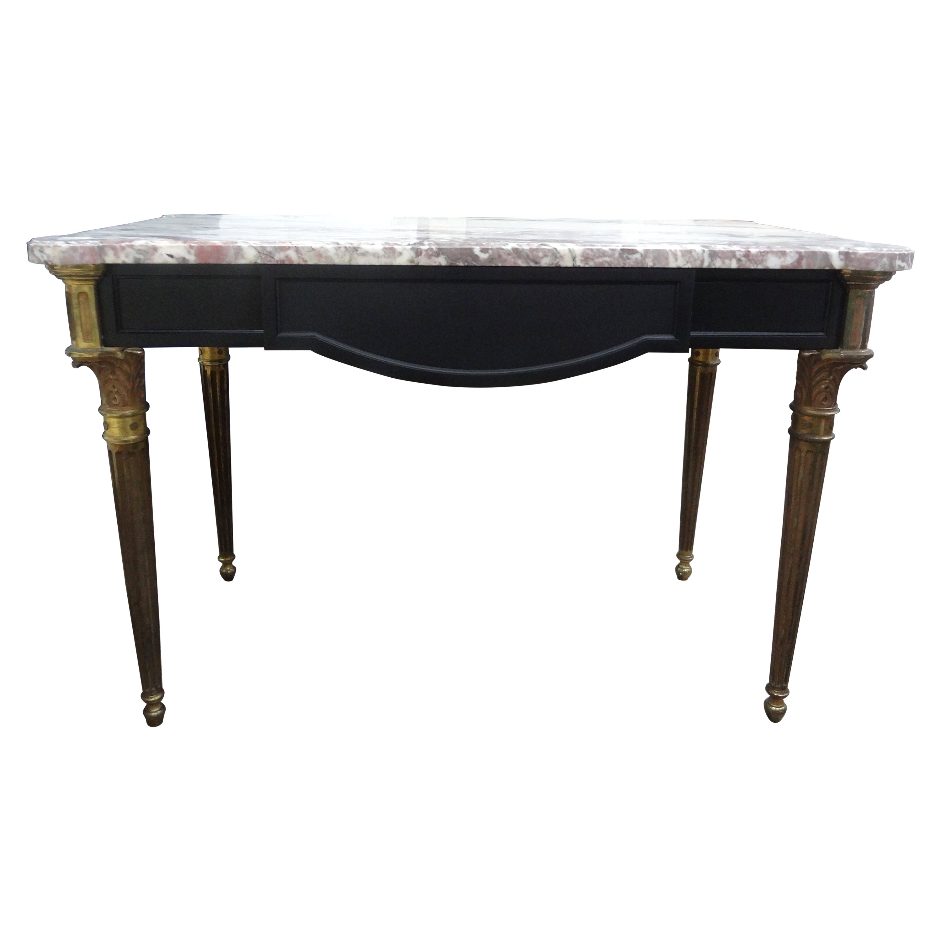 19th Century French Louis XVI Style Ebonized Desk