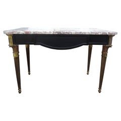 Antique 19th Century French Louis XVI Style Ebonized Desk