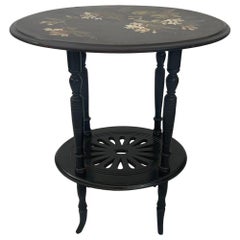 Ancienne table décorative de style victorien des années 1850, d'importation Uk.