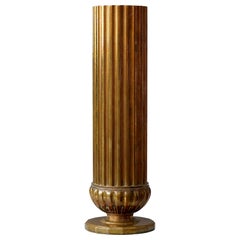 Bronze Art Deco Vase by SVM Handarbete, Sweden, 1930s