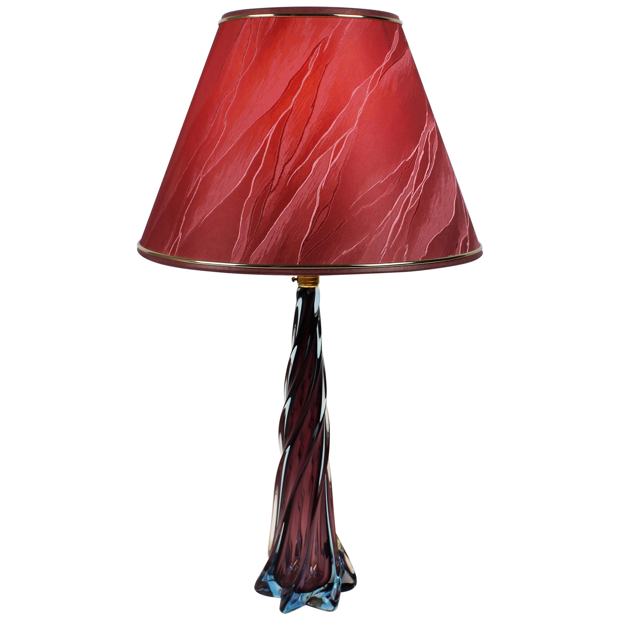 Lampe de table Grappe organique Artistica Murano CCC Verre Sommerso Italie 20ème siècle