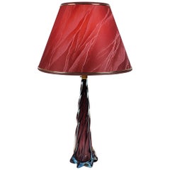 Retro Table Lamp Organic Grape Artistica Murano CCC Glass Sommerso Italy 20th century