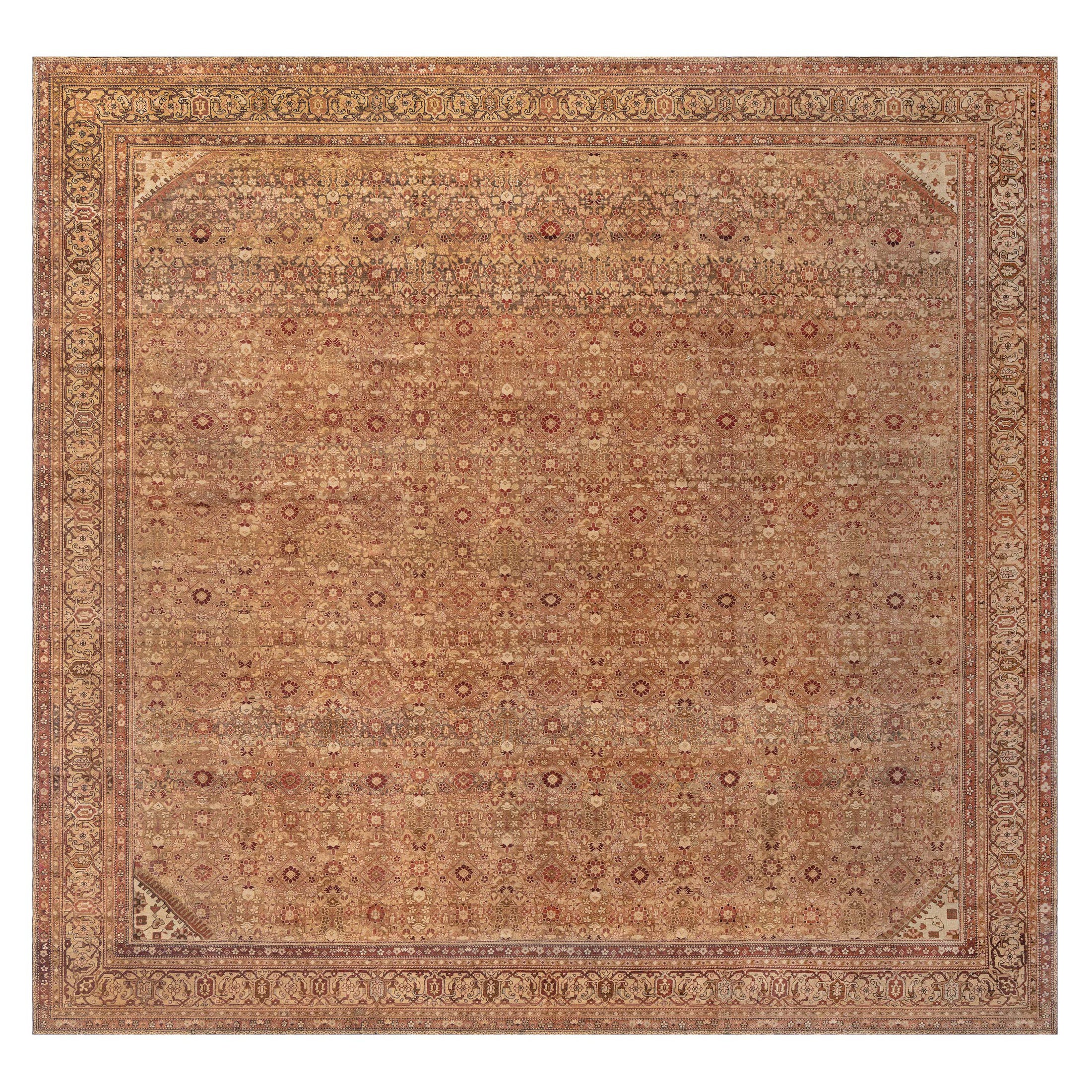 Antiker indischer Amritsar-Teppich (Größe verstellbar)