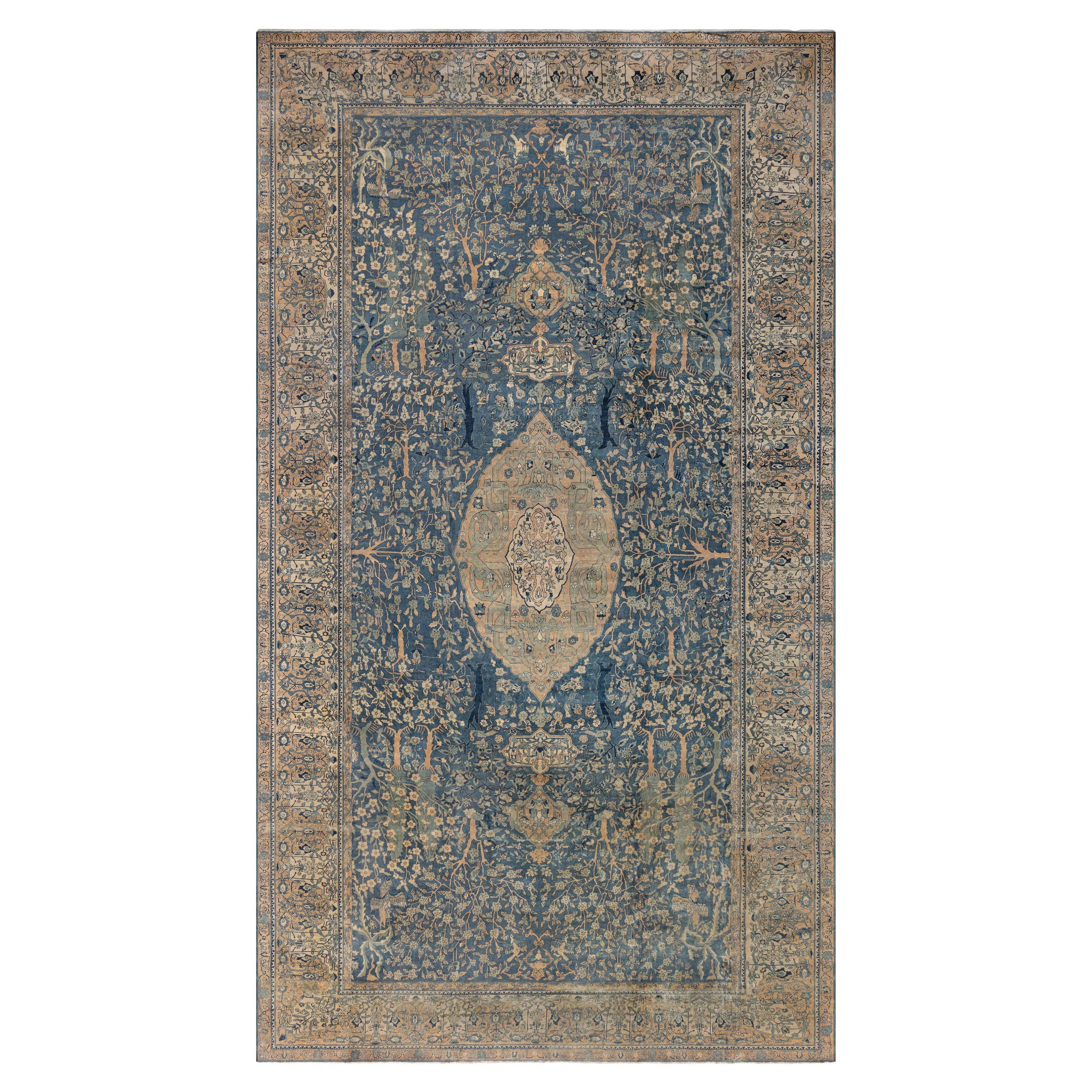 Doris Leslie Blau Antique Indian Handmade Wool Rug