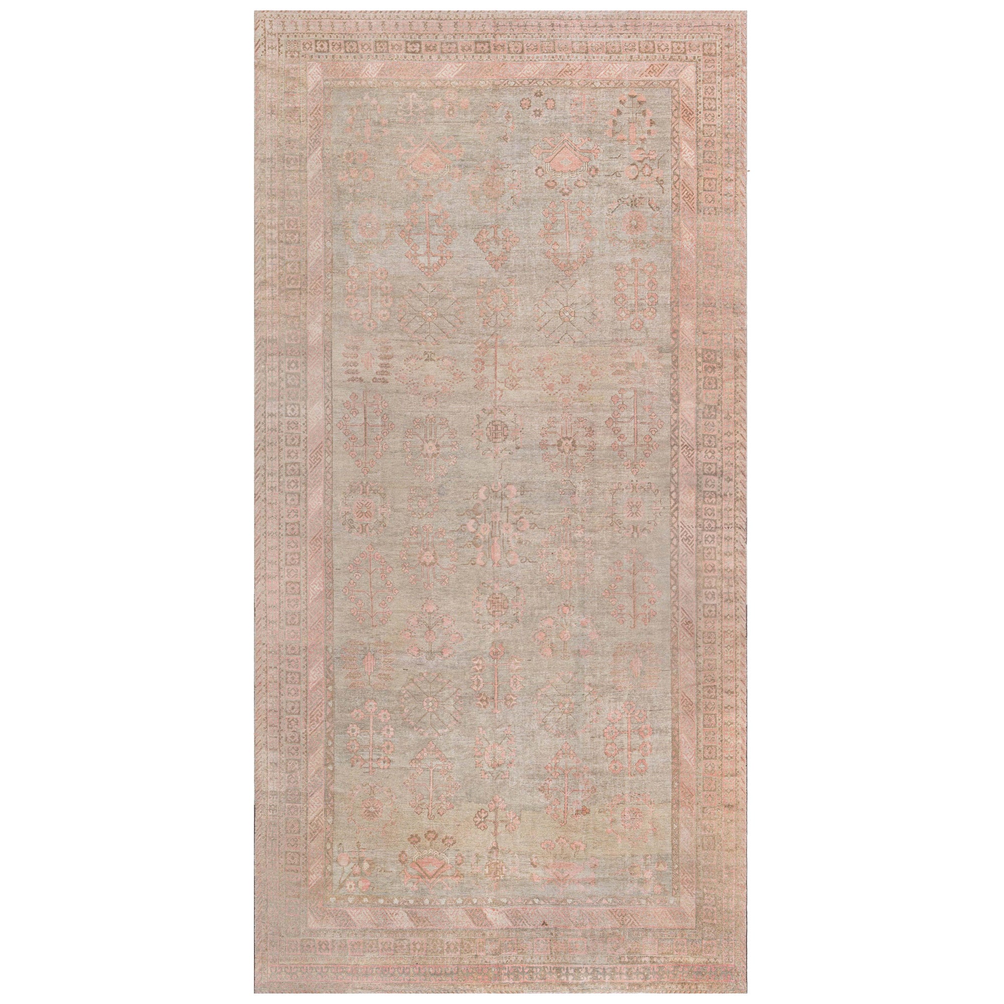 Doris Leslie Blau Midcentury Samarkand Handmade Wool Rug