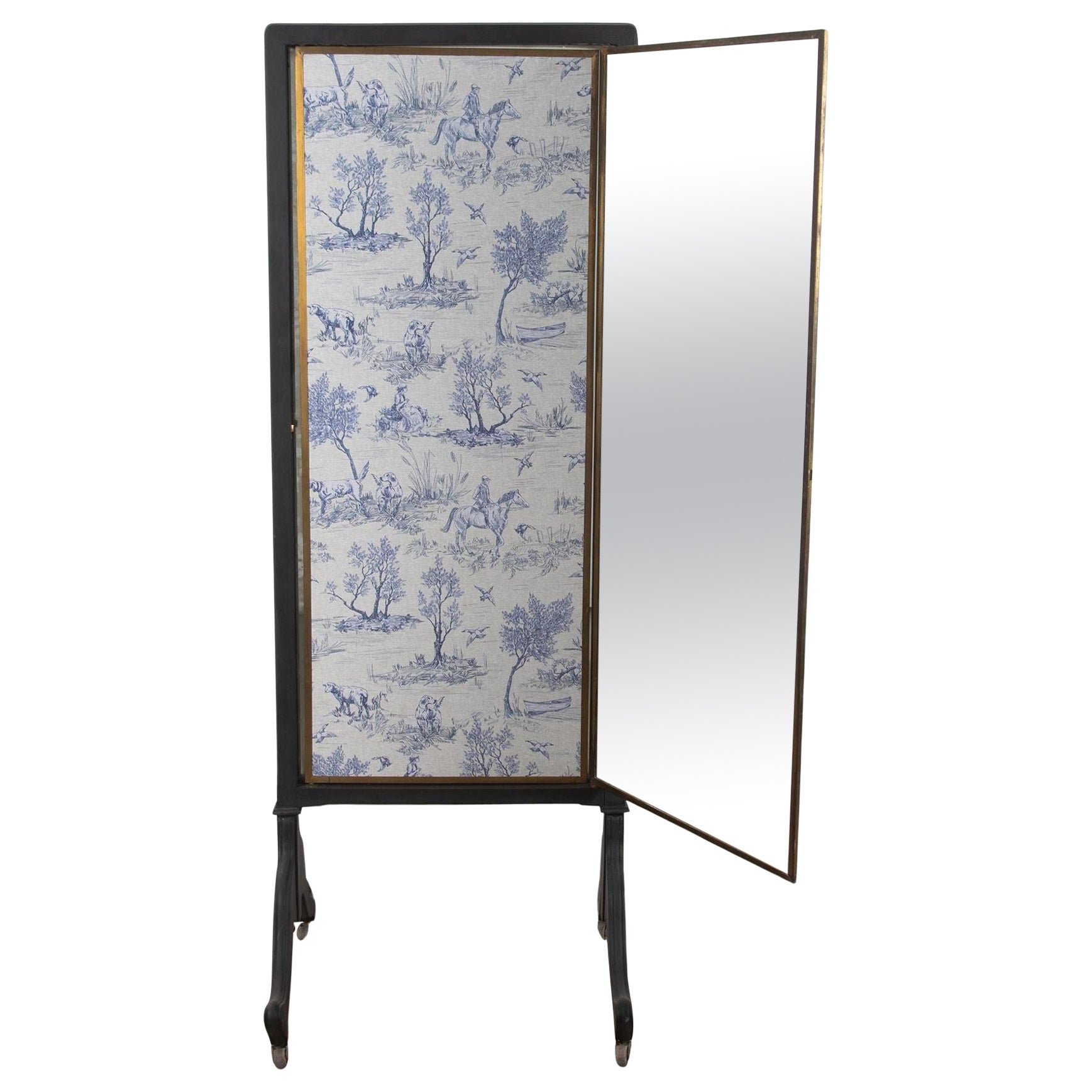 19th Century French Miroir Brot Tailors Mirror For Sale