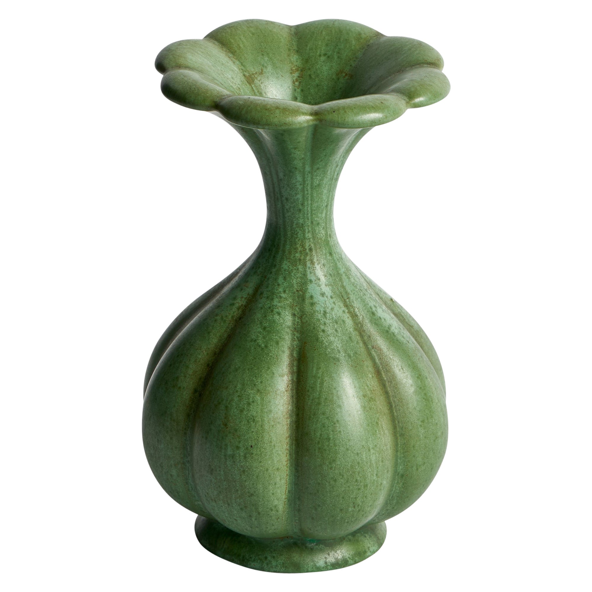 Arthur Percy, vase, céramique, Suède, années 1930