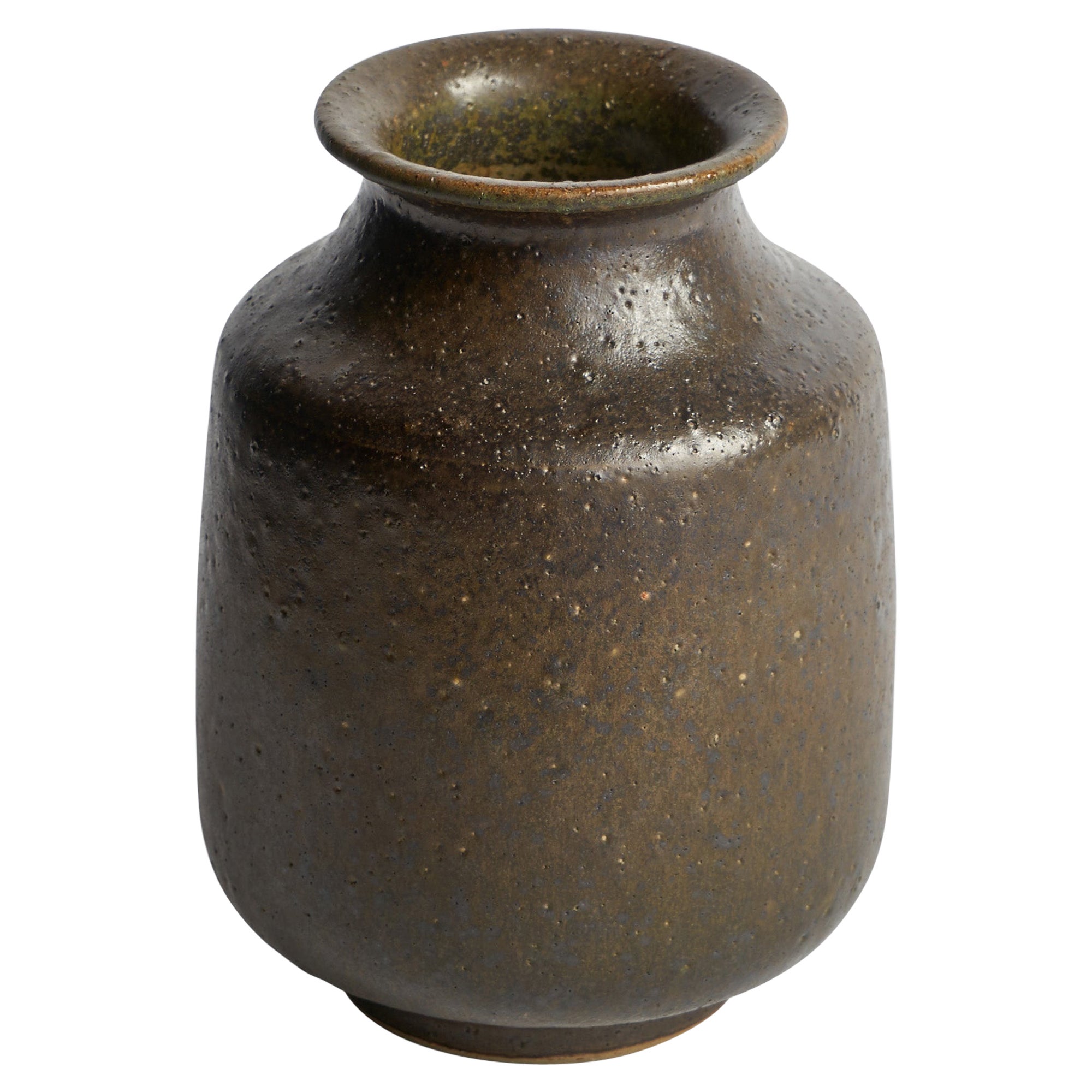 Sven Hofverberg, Vase, Stoneware, Sweden, 1960s For Sale