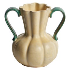 Vase en faïence de Upsala Ekeby, Suède, années 1930