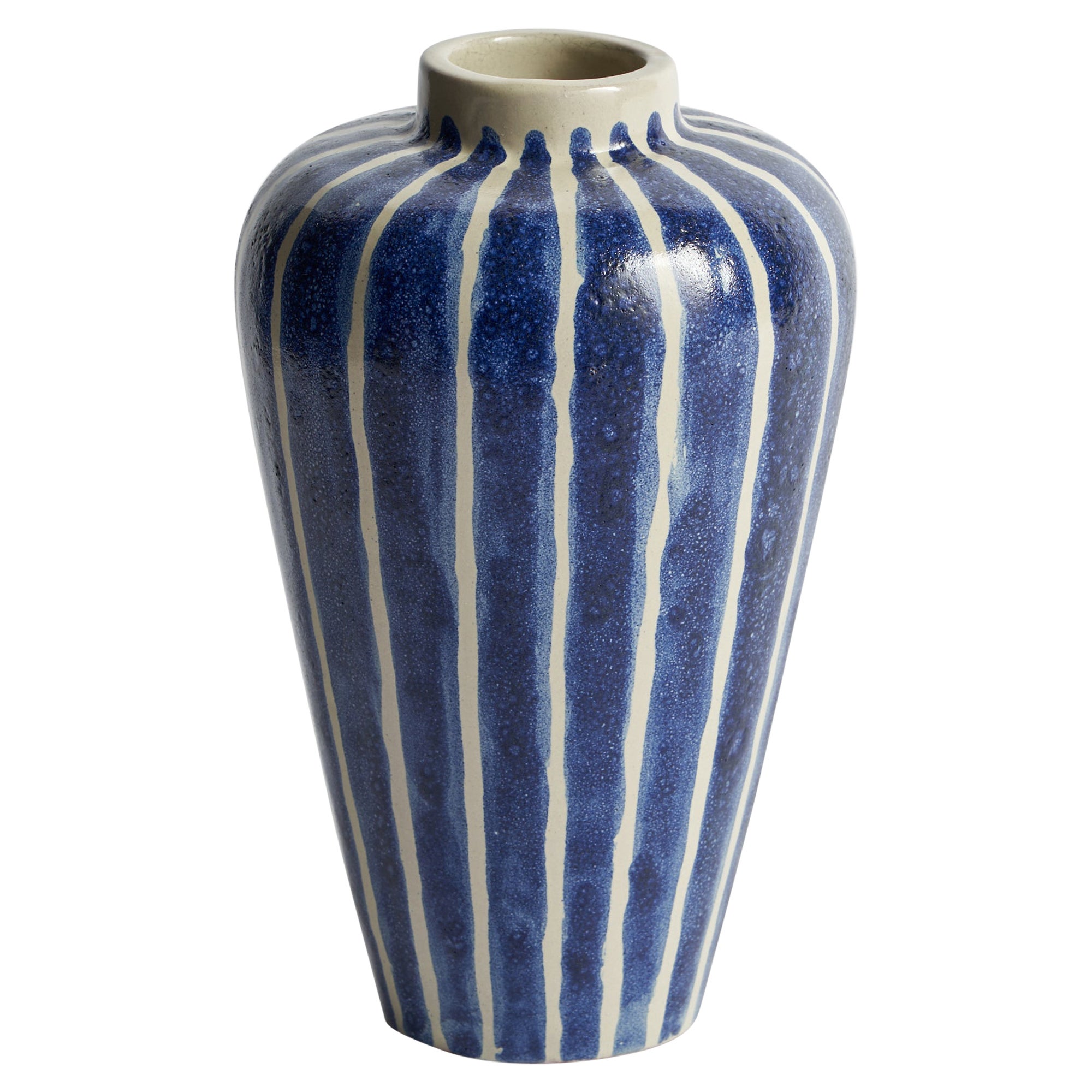 Upsala Ekeby, Vase, Earthenware, Sweden, 1950s For Sale