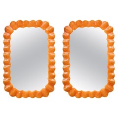 Murano Glass Orange Mirrors