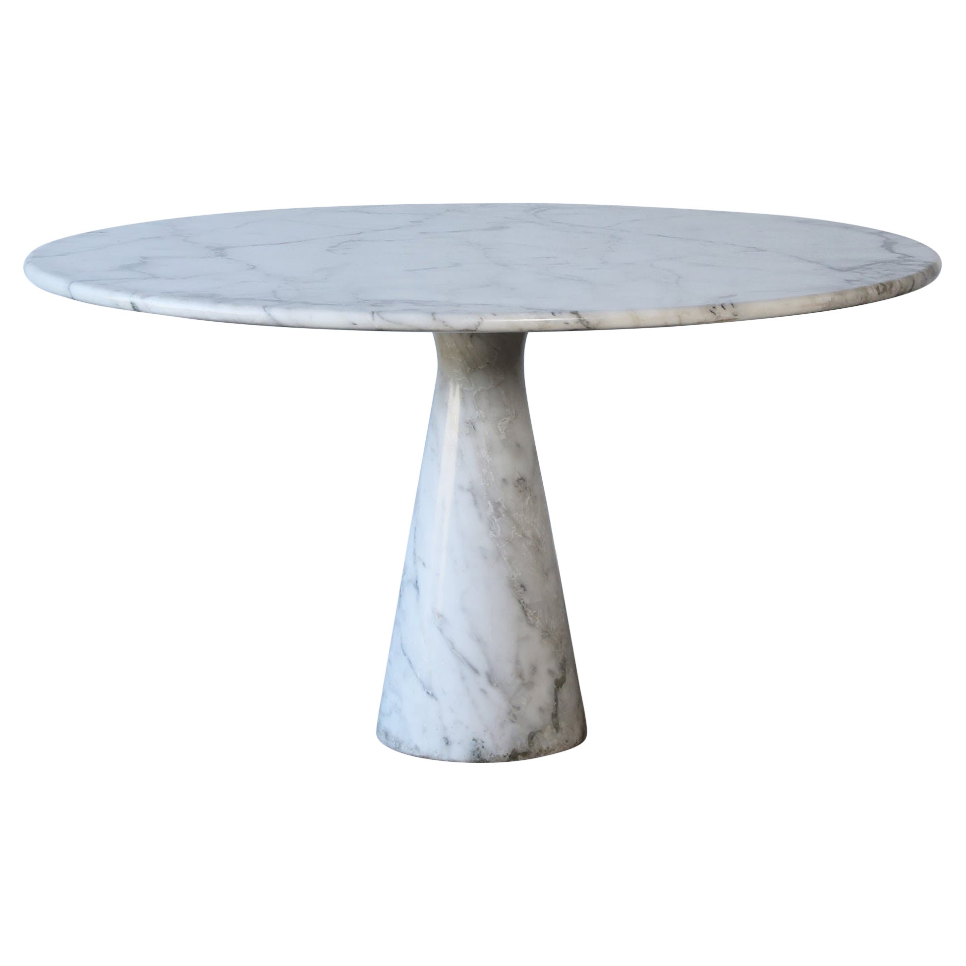 Table de salle à manger ronde en marbre M1 Angelo Mangiarotti, Italie, 1970