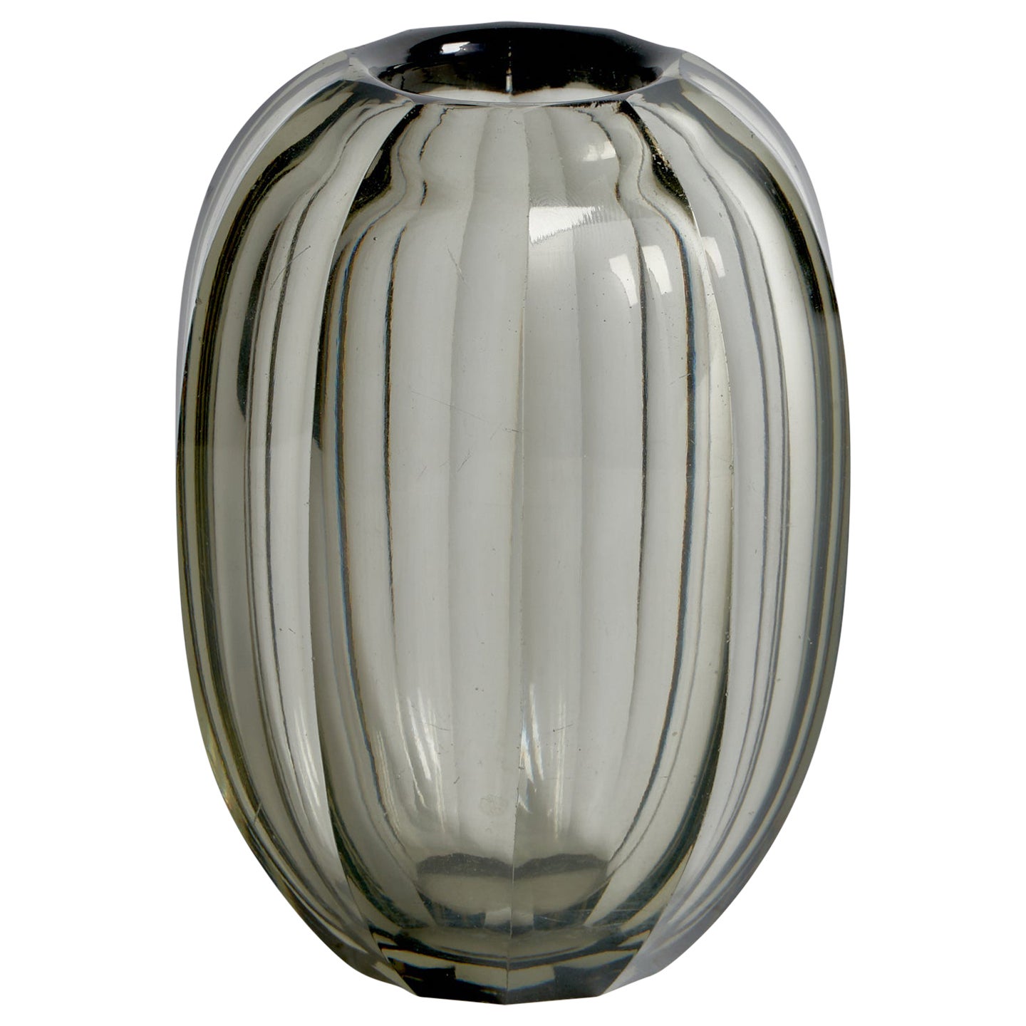 Edward Hald, Vase, Glass, Sweden, 1930s For Sale