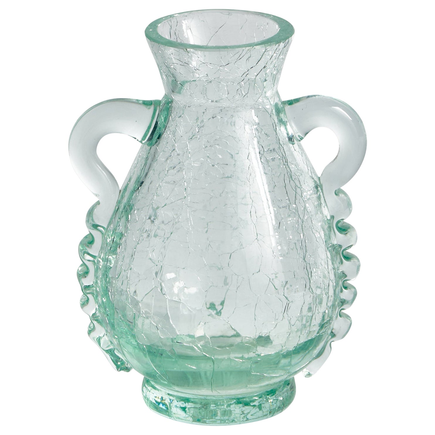 Ture Berglund, Vase, Glass, Sweden, 1940s For Sale