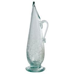Vintage Ture Berglund, Small Pitcher, Glass, Sweden, 1940s