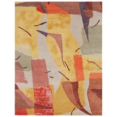 Rug & Kilim’s Mid-Century Modern Style Rug with Abstract Geometric Patterns