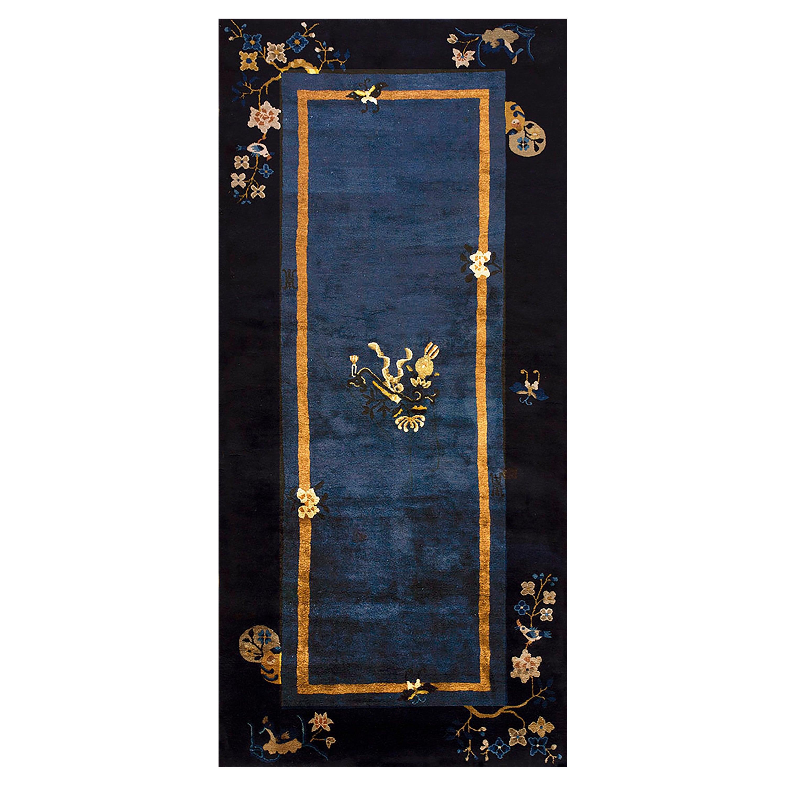 Early 20th Century Chinese Peking Carpet ( 4'2" x 8'9" - 127 x 267 ) For Sale