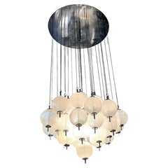 A wonderful orignal 1960S Italian Murano glass ceiling light by Venini