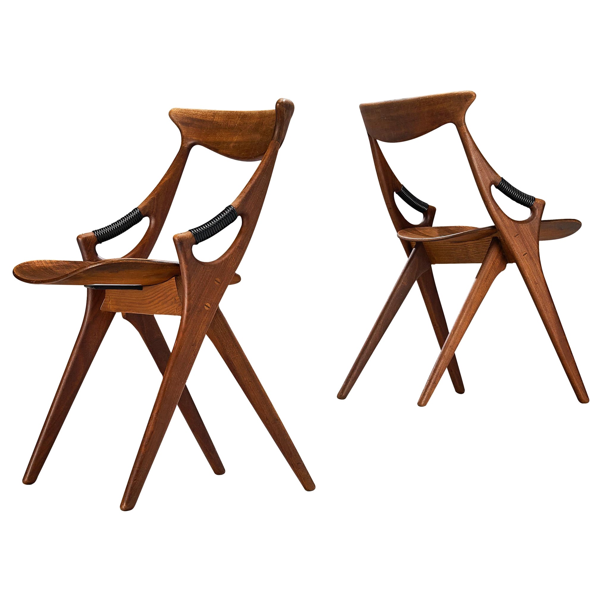Arne Hovmand-Olsen for Mogens Kold Dining Chairs in Mahogany  For Sale