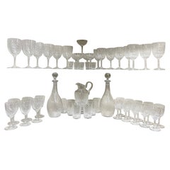 49 pieces Crystal set by Baccarat, France