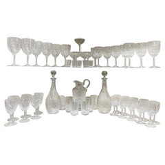 49 Pieces Kristallbesteck von Baccarat, Frankreich