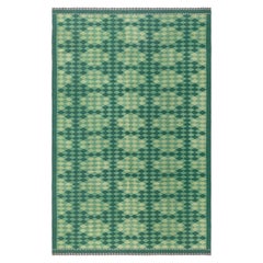 Mid-20th Century Swedish Double Sided Green Rug