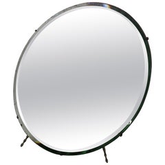 Used Round table mirror of Luigi Fontana & C, Italy 1950s. 