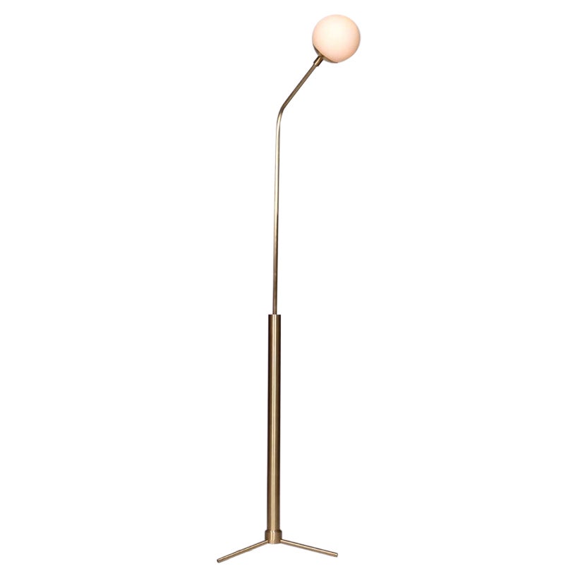 Rhythm Glass Globe Floor Lamp by Lamp Shaper For Sale