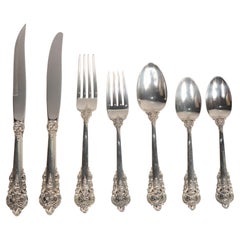 Wallace Sterling Grande Baroque Service for 8 Plus Serving Pieces 76 Total