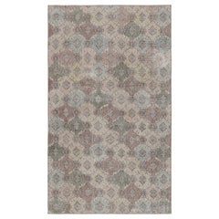 Vintage Zeki Müren Teppich, mit geometrischen Mustern, von Rug & Kilim