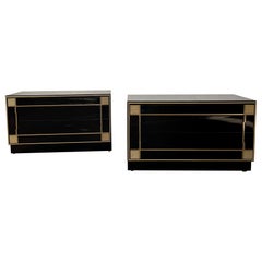 Pierre Cardin for Roche Bobois 2 Drawer Nightstands or End Tables
