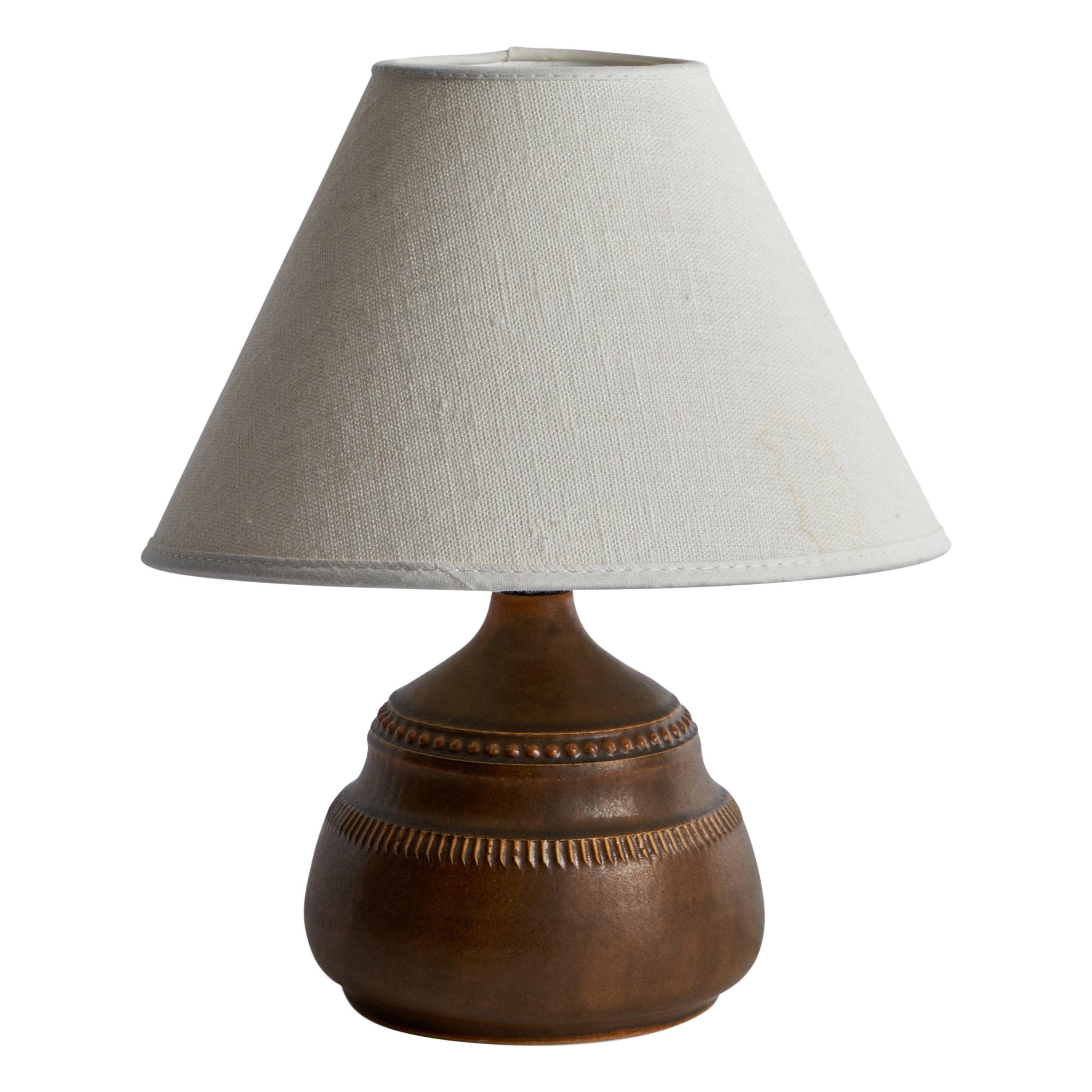 Klase Höganäs, lampe de table, grès, Suède, années 1960