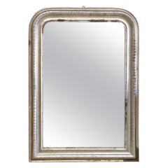 Miroir français ancien de style Louis Phillipe doré du 19ème siècle