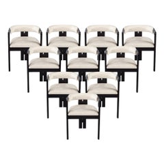 Set 10 of Carrocel Custom Modern Curved Dining Chairs Zeno