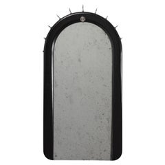 SITIERA_01 Wall Mirror in Solid Wood, Steel and Aged Mirror by ANDEAN, In Stock