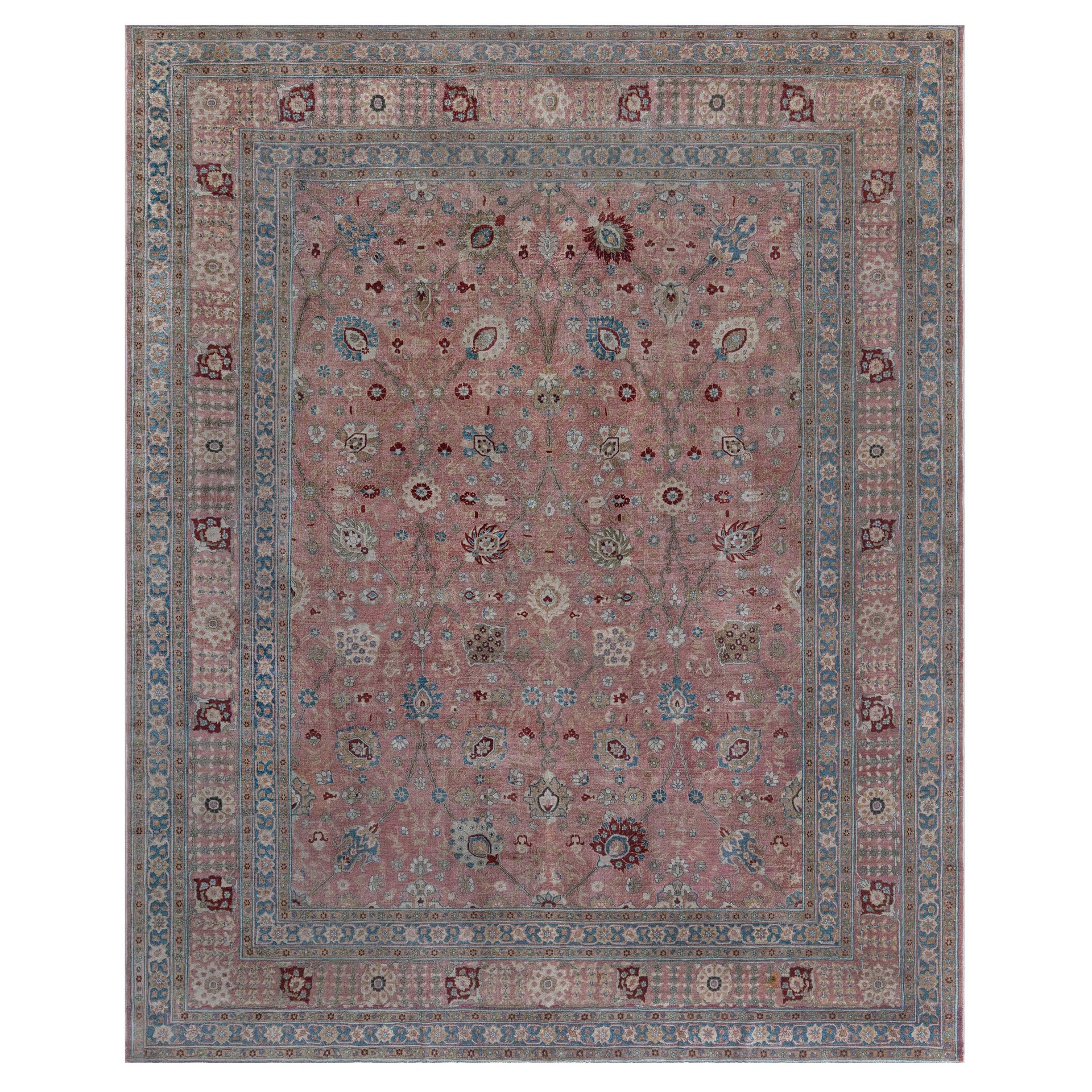 Tapis persan Tabriz du milieu du 20e siècle