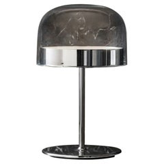 EQUATORE - Petite lampe de bureau - Base en métal galvanisé chromé par Fontana Arte
