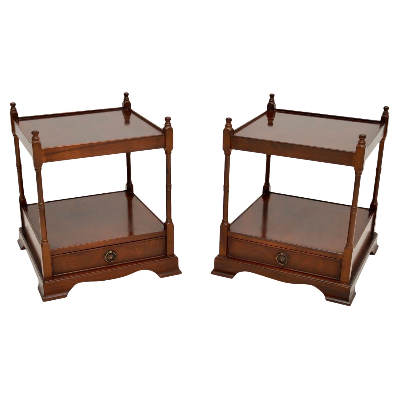 Pair of Antique Georgian Style Side Tables For Sale