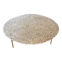 Jean Bronze Round Coffee Table by Fred and Juul