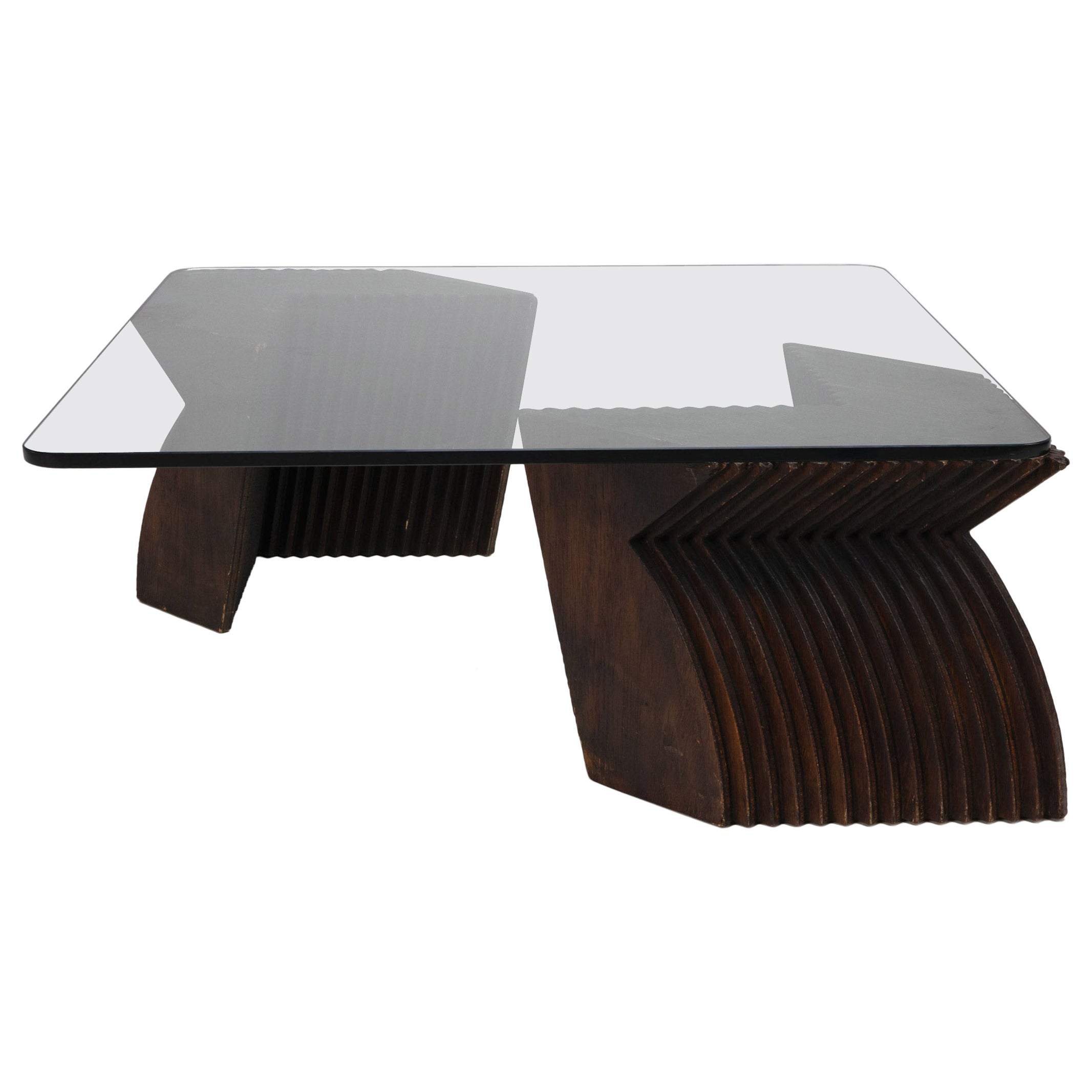 Vintage Sculptural Coffee Table For Sale