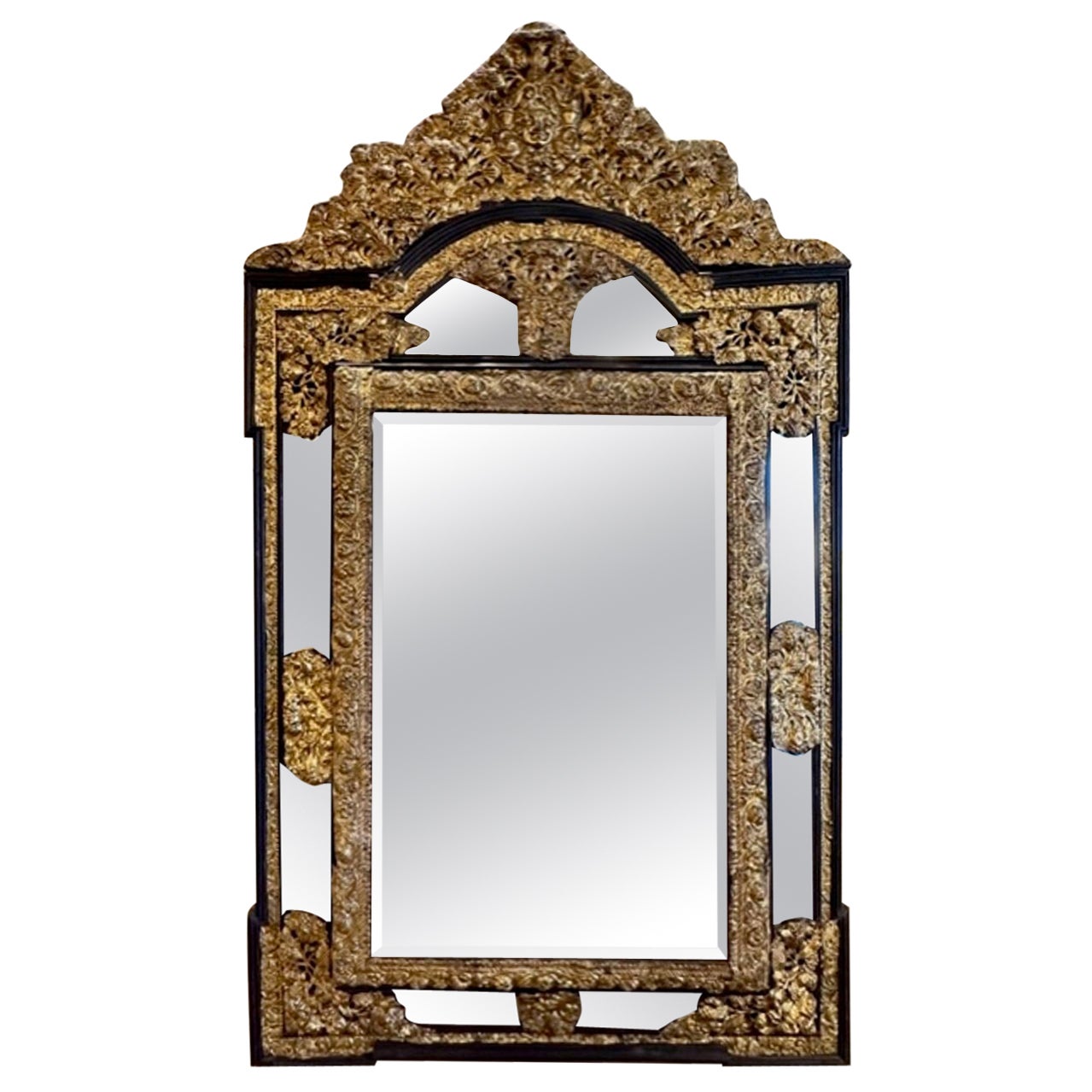 French Napoleon III Cushion Mirror