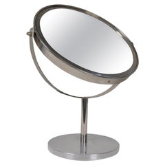 Retro Midcentury Modern Hans-Agne Jakobsson Chrome  Vanity Table Mirror, Sweden